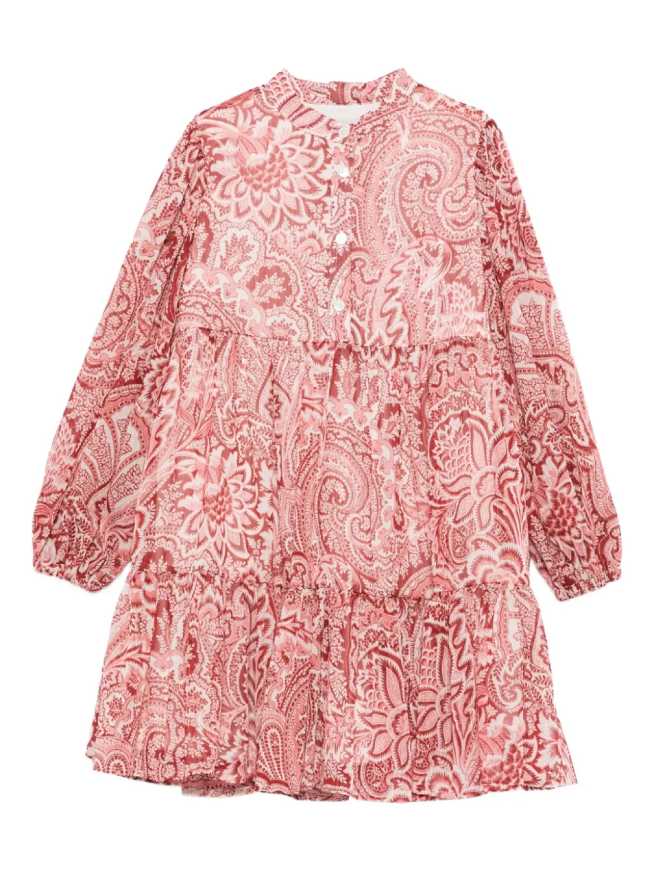 

Многоярусное платье с принтом пейсли ETRO KIDS, розовый