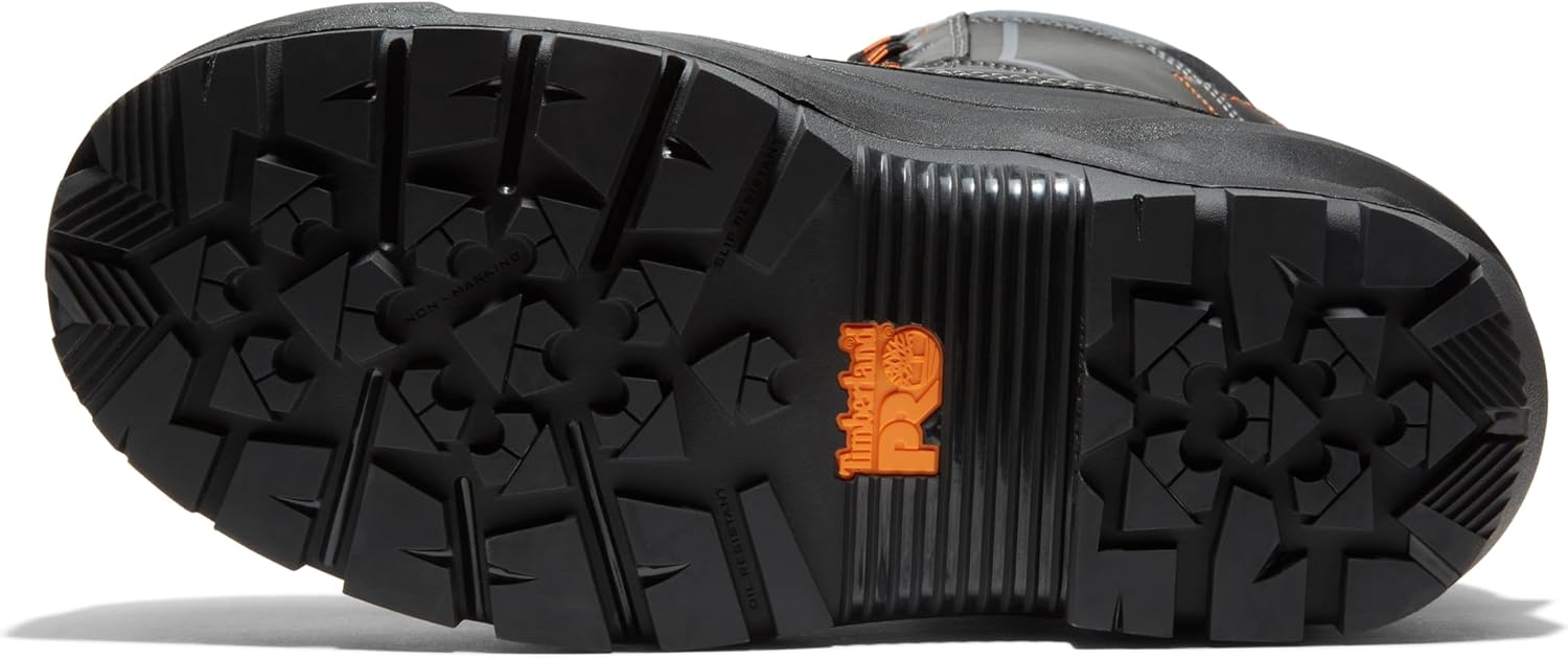 Timberland PRO мужские водонепроницаемые ботинки Pac Max Composite Safety Toe, Black/Orange-2024 New — фото 4