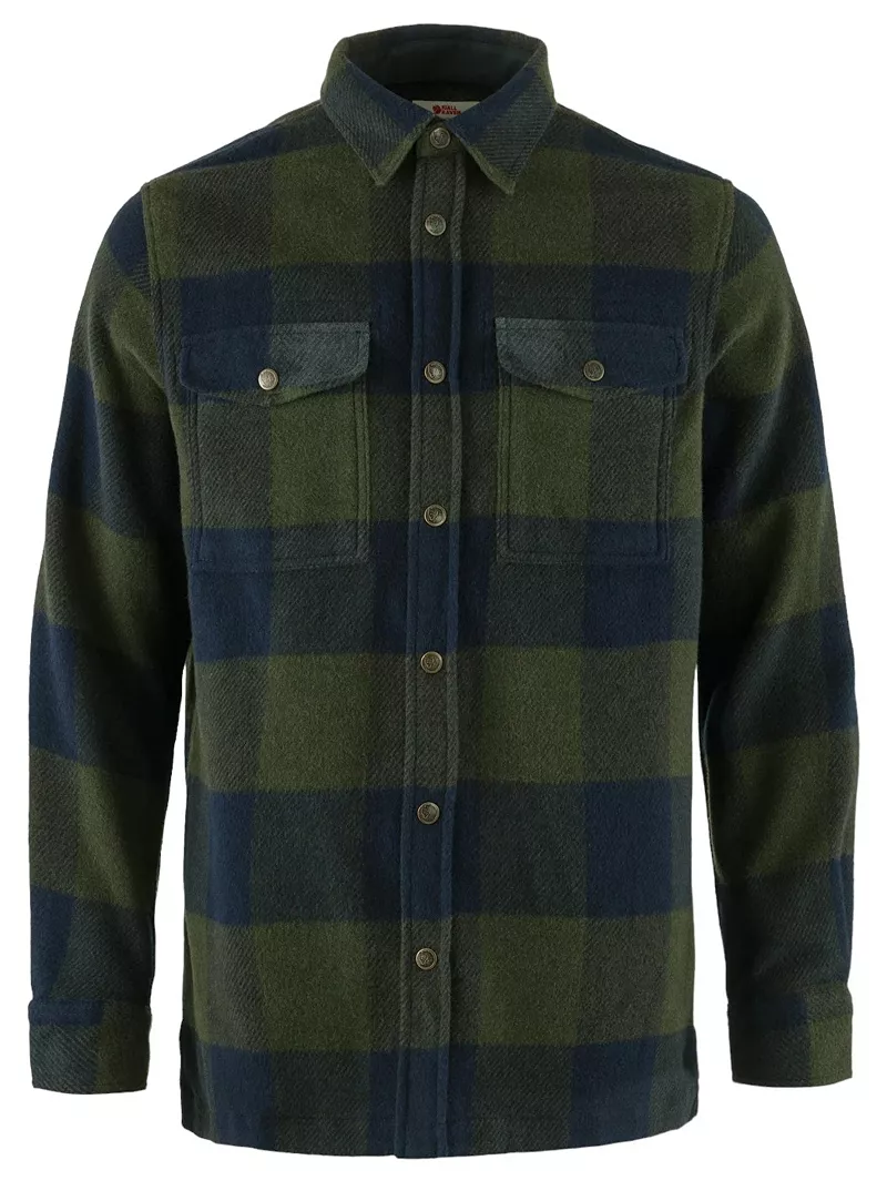 

Мужская рубашка Fjallraven Canada, цвет Deep Forest/Dark Navy
