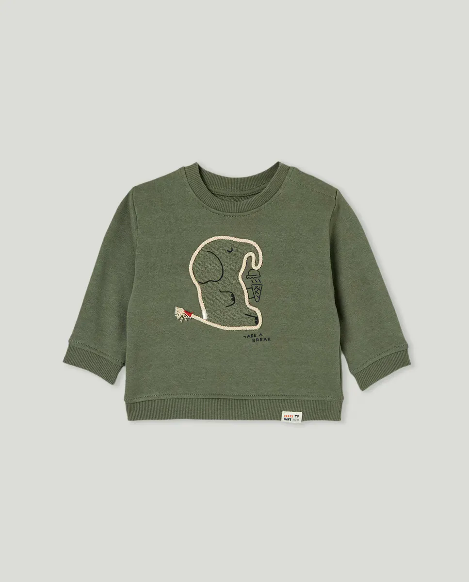 

Малыш закрытый свитшот Baby El Corte Inglés, зеленый