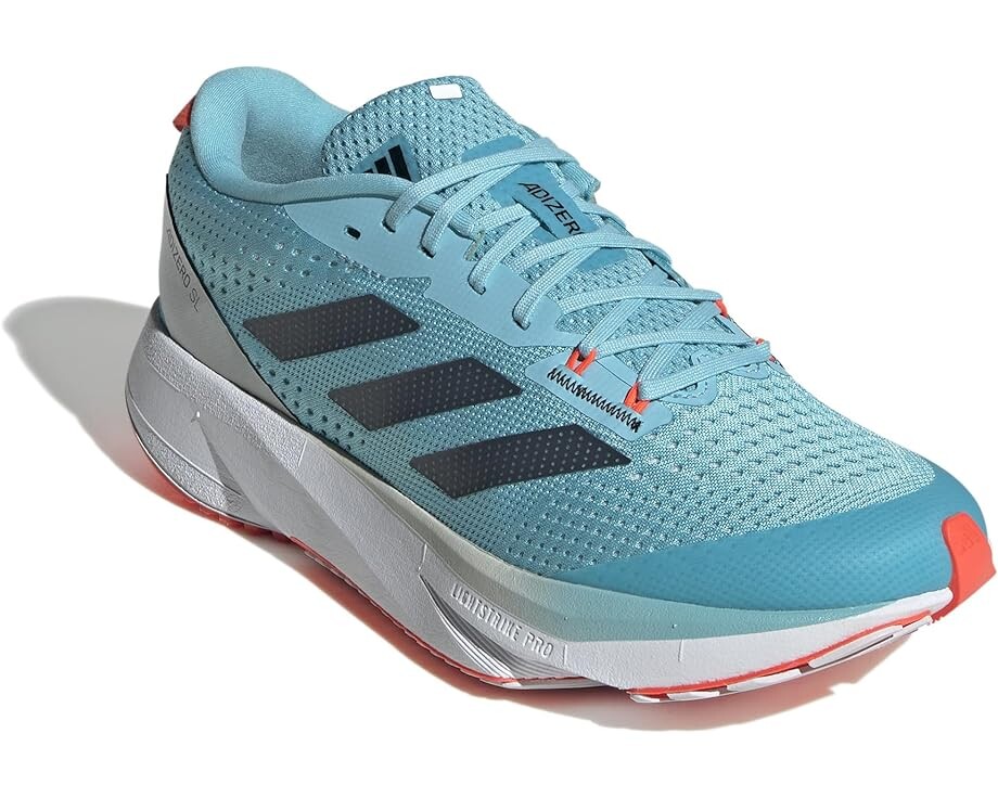 

Кроссовки Adidas Adizero Sl, цвет Light Aqua/Carbon/Solar Red