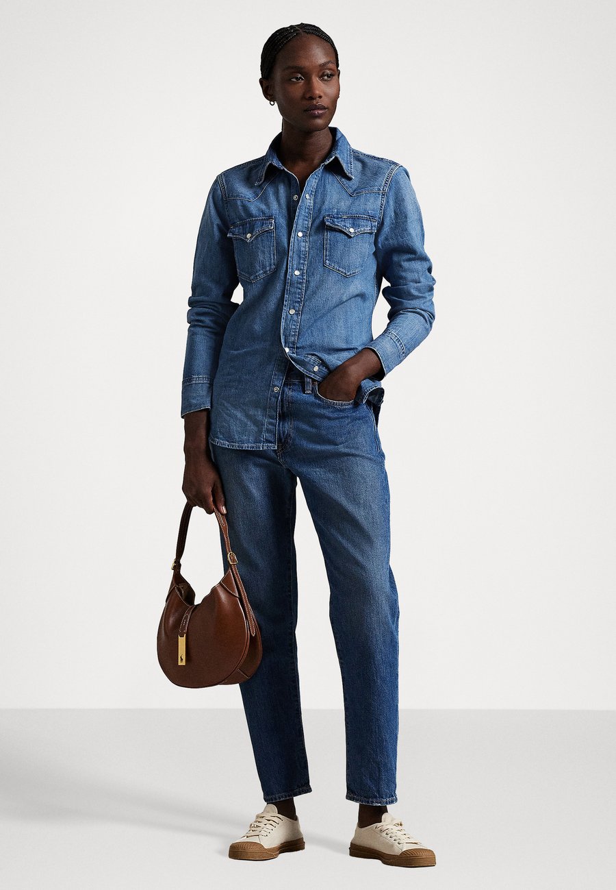 Блуза Polo Ralph Lauren DENIM WESTERN SHIRT, Canaria Wash/Yellow — фото 2