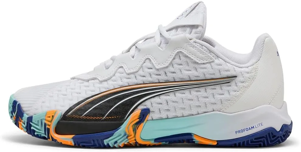 Теннисные кроссовки PUMA Nova Elite унисекс, белый/черный/синий — фото 4