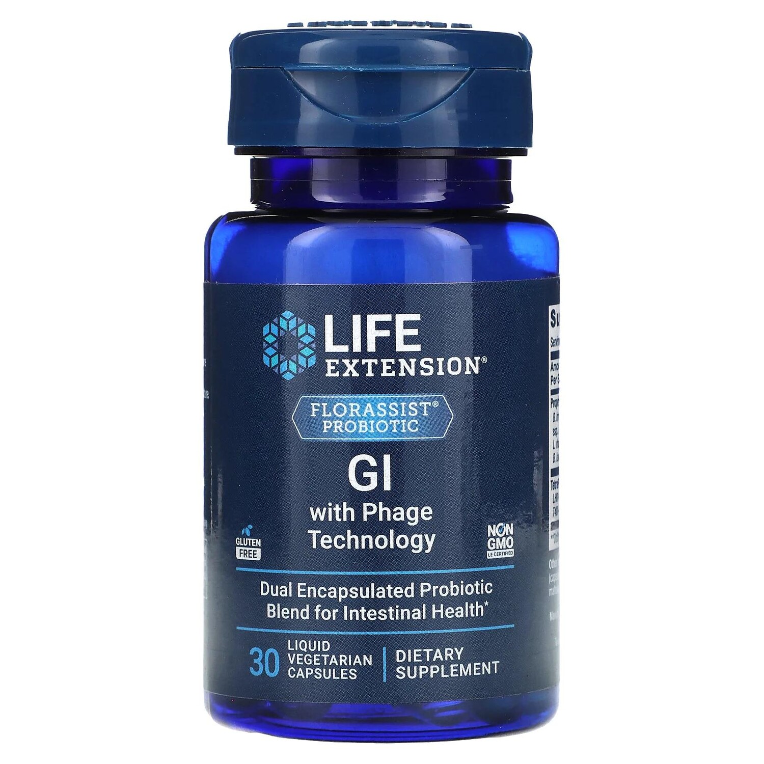 

Life Extension Florassist GI with Phage Technology 30 Liquid Vegetarian Capsules