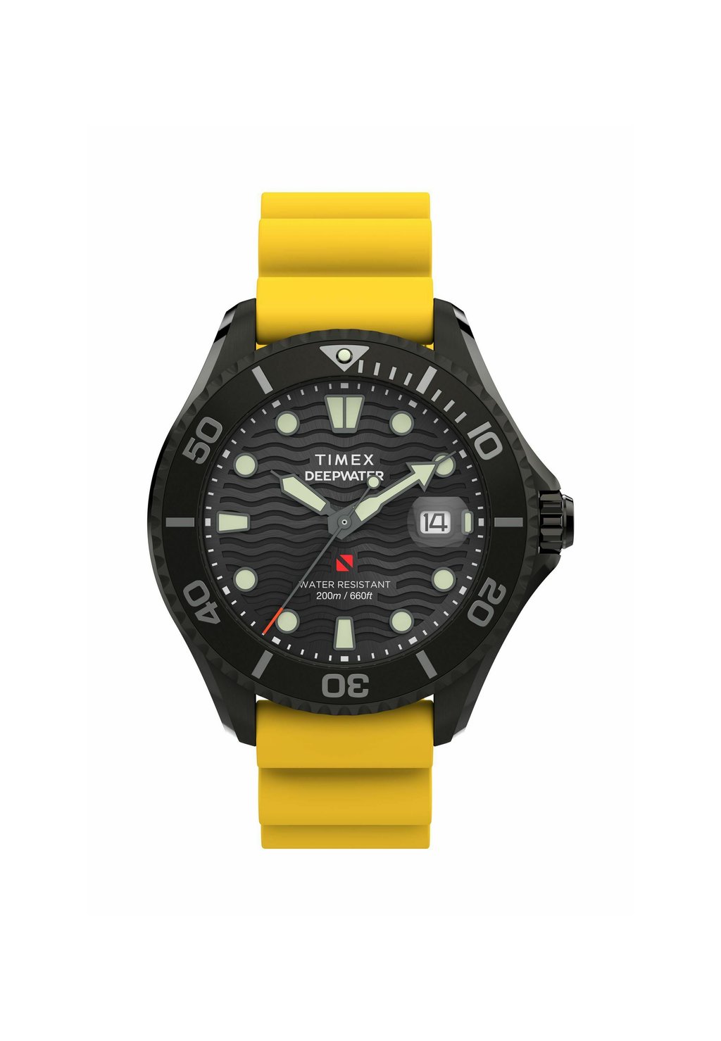 

Часы QUARTZ ANALOG DEEP WATER MERIDIAN 200 Timex, желтый