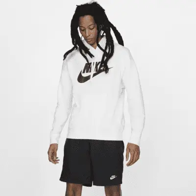 

Худи Nike Sportswear Club Fleece, белый/черный