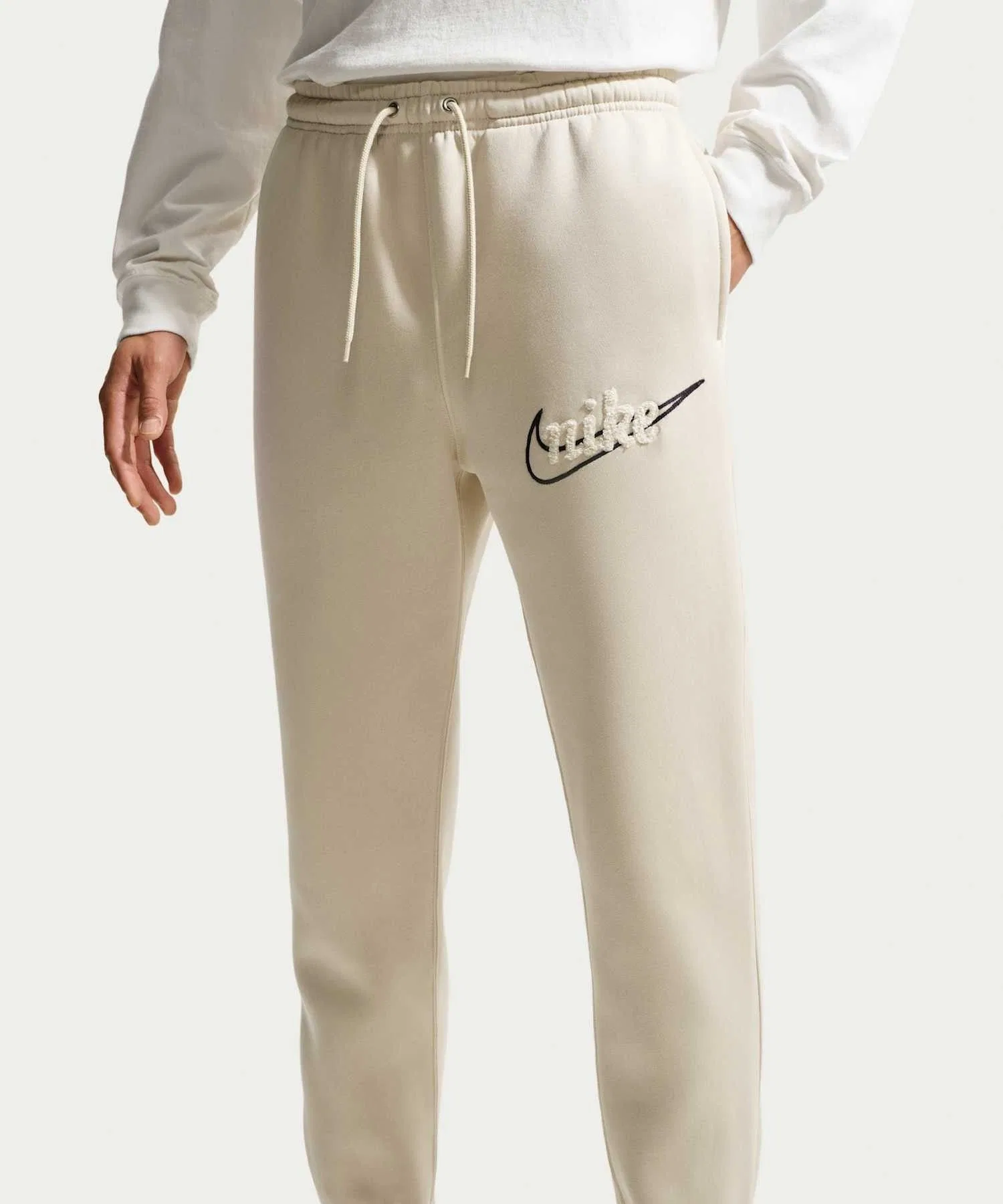 Мужские флисовые спортивные брюки Nike Sportswear Club IF0700-229, светло-хаки
