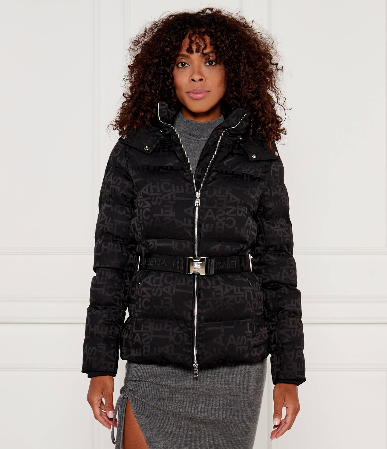 

Куртка Elisabetta Franchi Regular Fit, черный
