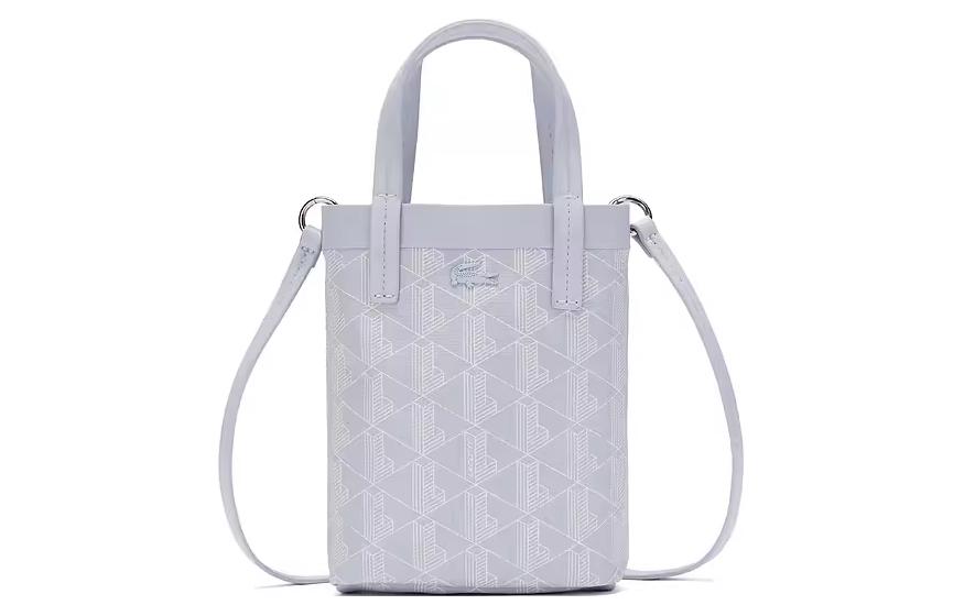 

LACOSTE Сумка из ПВХ женская через плечо светло-голубая, Light Blue