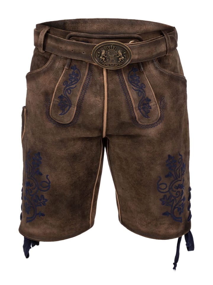 

MADDOX Кожаные брюки UTZ темно-коричневого цвета