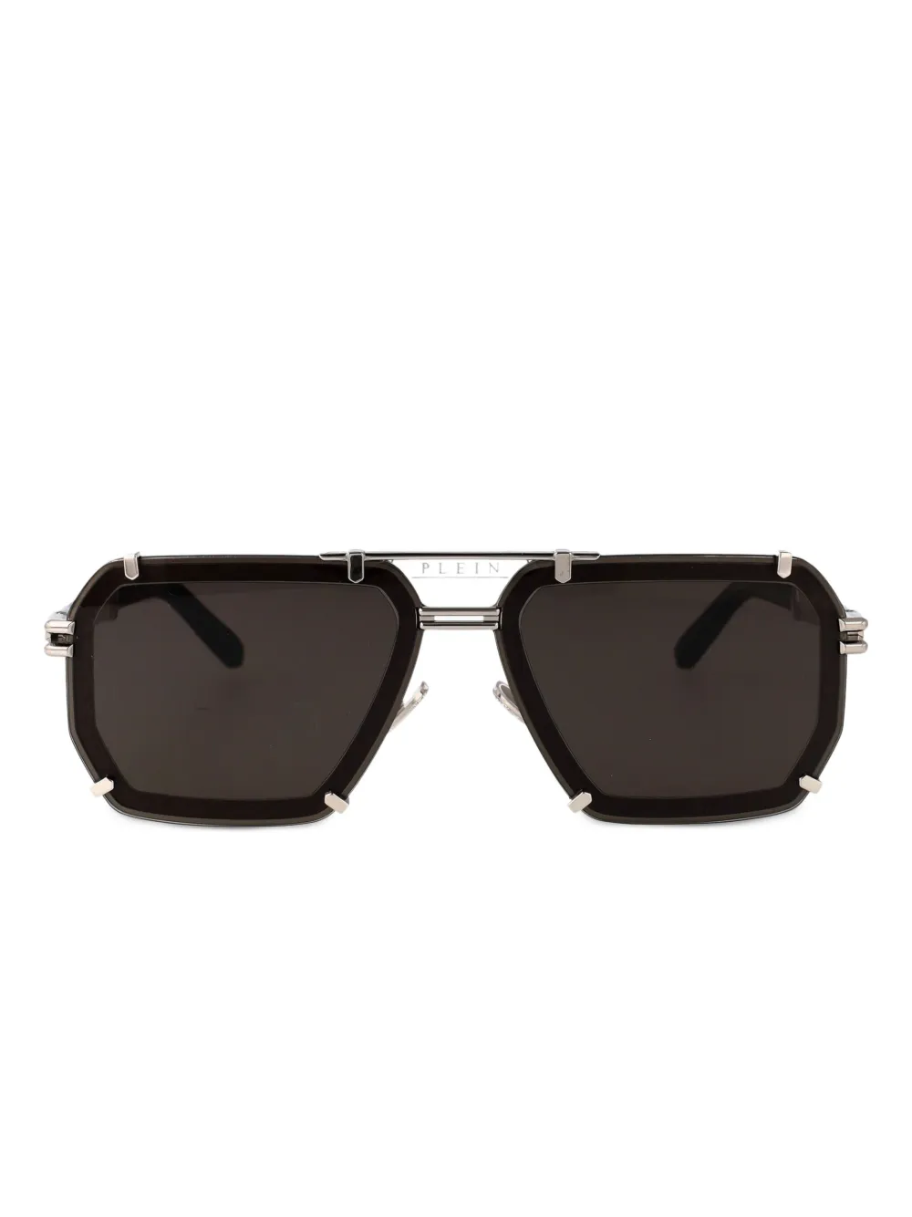 

Солнцезащитные очки SPP1310K07 СЕРЕБРИСТЫЙ ЧЕРНЫЙ Philipp Plein, серебряный