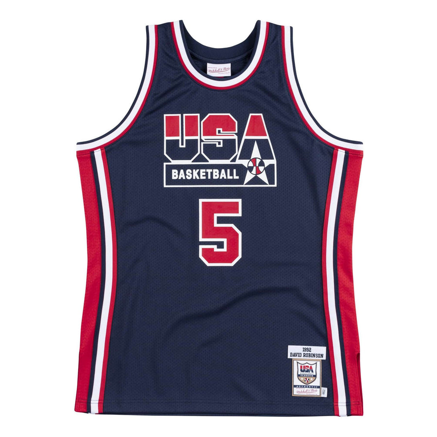 

Джерси Mitchell & Ness Team USA 1992 Jerseys 'David Robinson 5', темно-синий