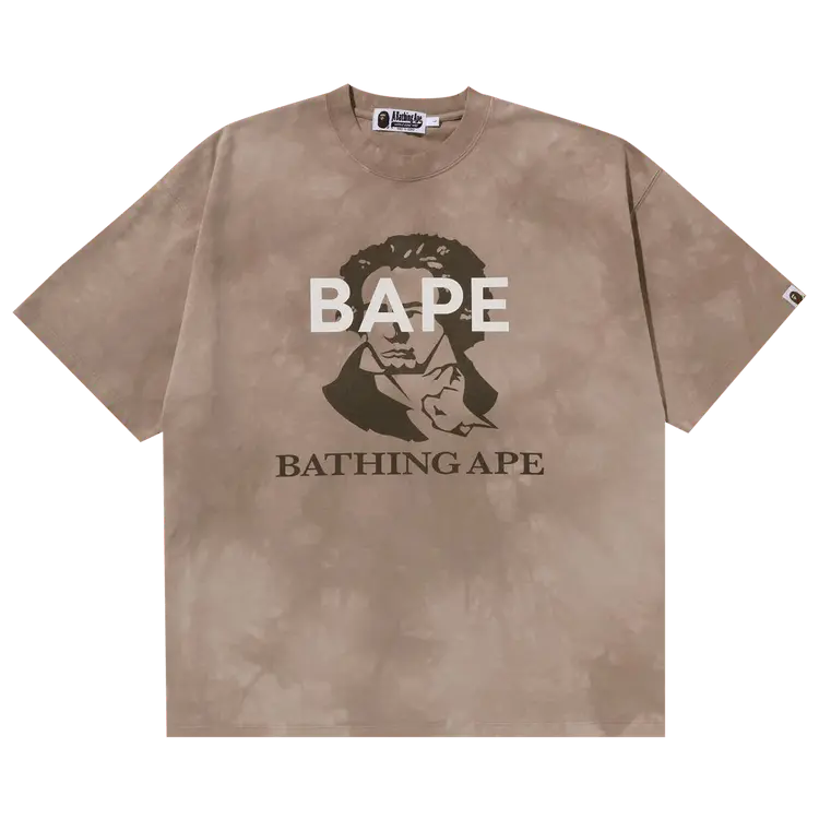 

Футболка BAPE Tie Dye Bathing Ape Tee, Beige