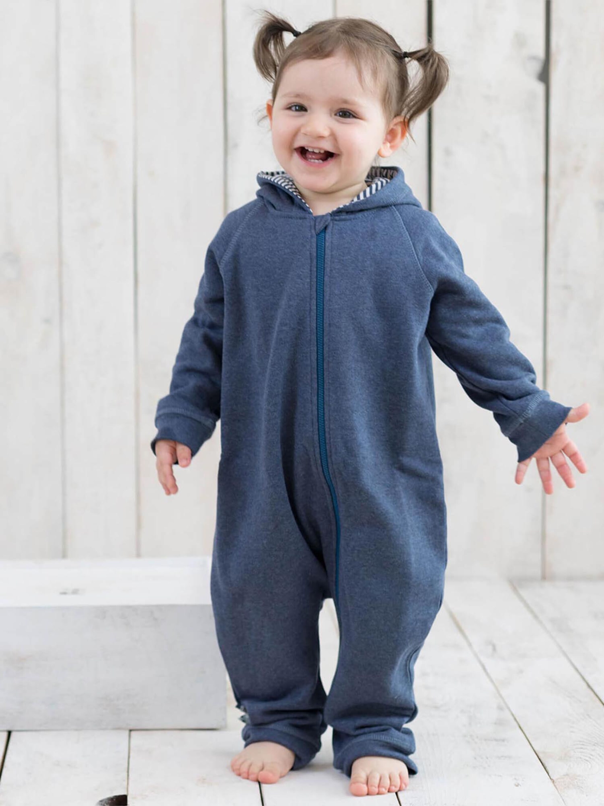 OrganicEra Комбинезон 'Organic Baby Jumpsuit with Zip' в цвете Indigo — фото 2