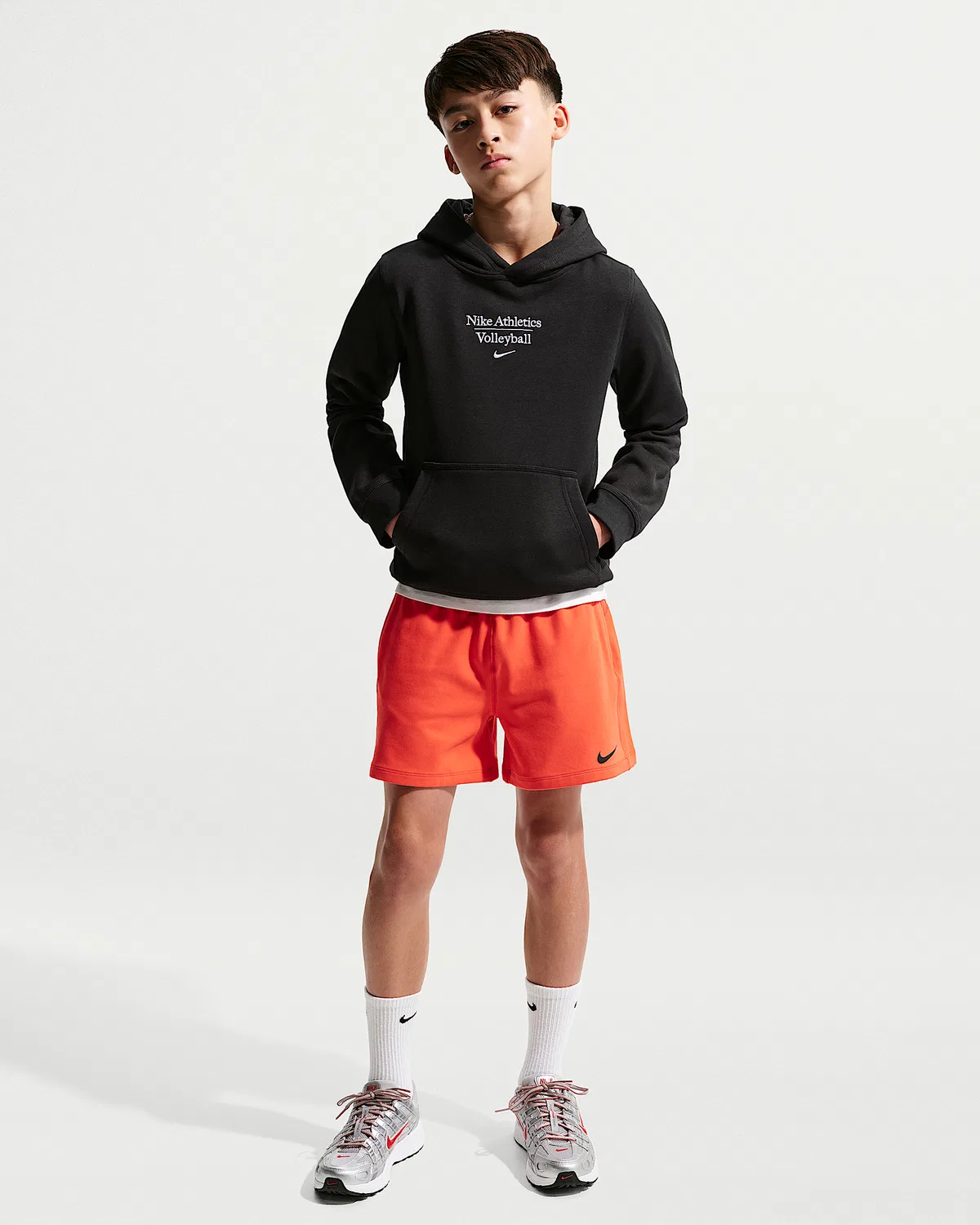 Детская толстовка Nike Volleyball Pullover Hoodie, Black — фото 4