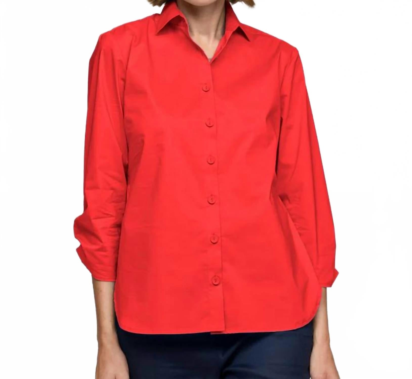 

Топ Delphine в алом цвете Hinson Wu, Scarlet