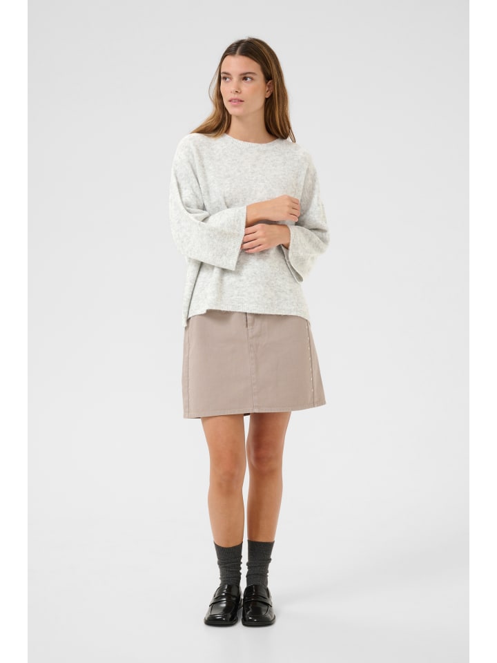 

Karen By Simonsen Вязаный свитер свободного кроя KBNoabelle, цвет опалово-серый меланж