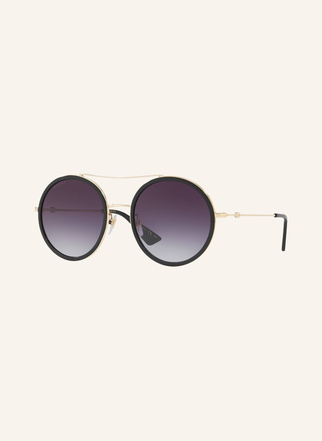 

Солнцезащитные очки gg0061s GUCCI, черный/серый градиент