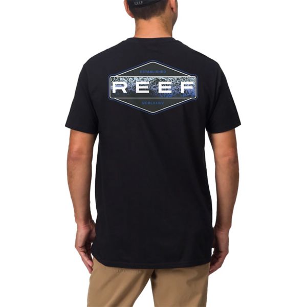 

Мужская футболка с графическим принтом в виде бочки Reef, черный