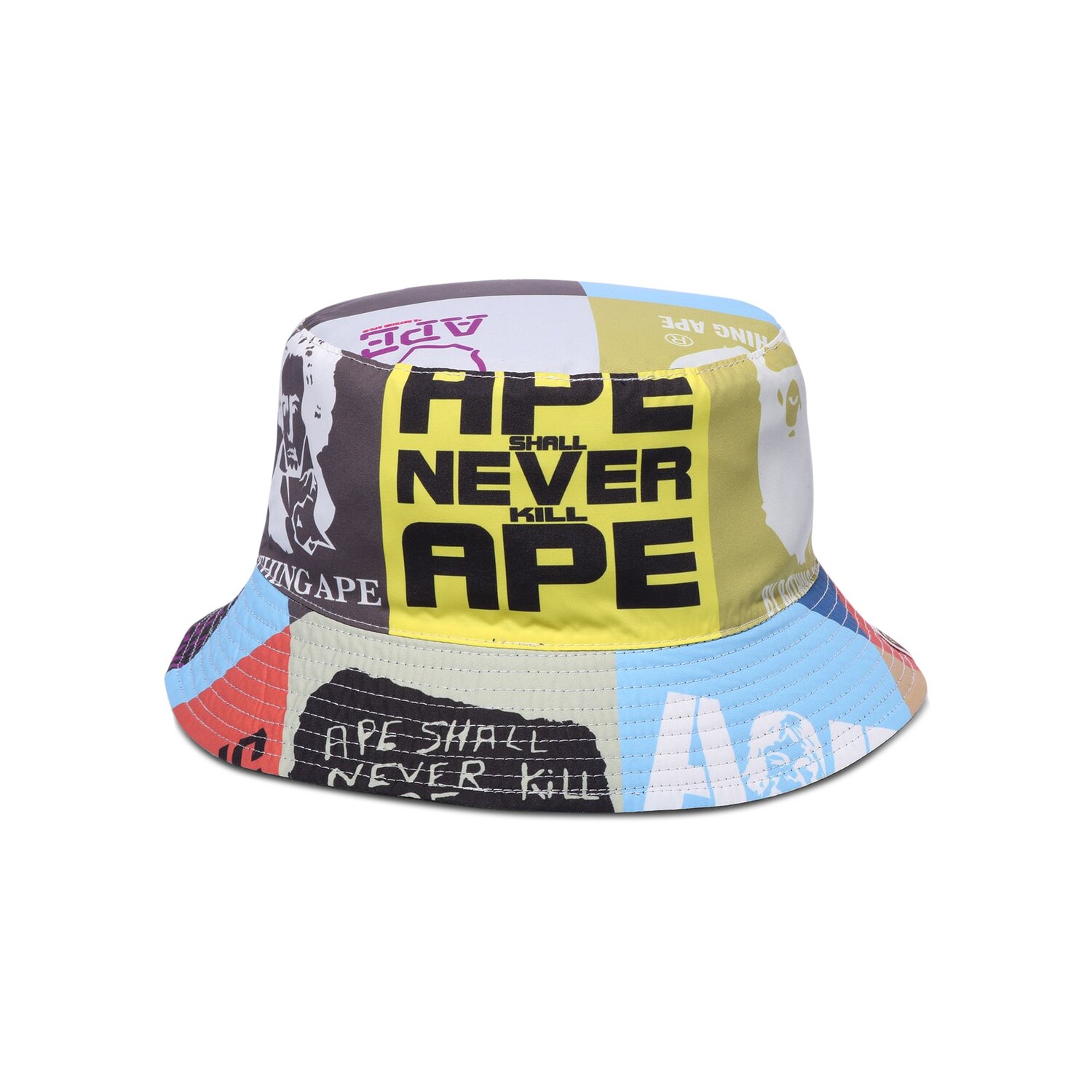 

Двусторонняя панама с логотипом BAPE Classic, Многоцветный