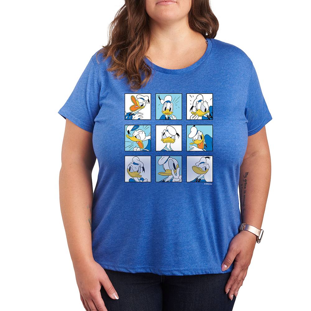 

Футболка Disney's Donald Duck Plus с рисунком в сетку, цвет Heather Royal Blue