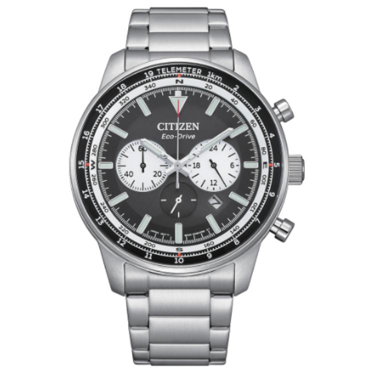 

CITIZEN Часы Eco Drive Series Light Powered Quartz Movement Stainless Steel Strap Watch Men's Watch Black Dial, Black Dial