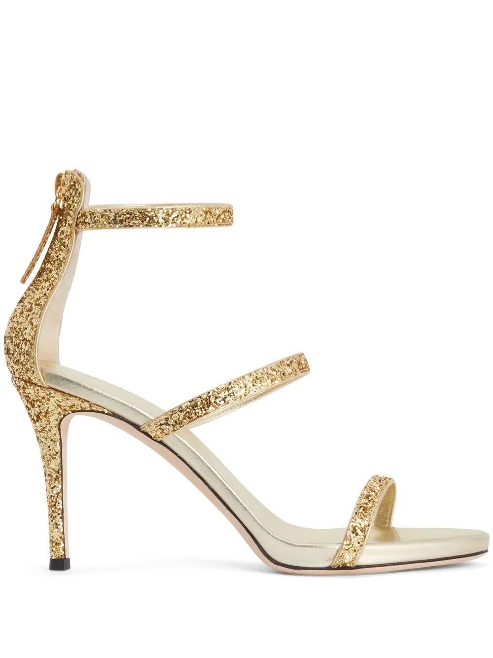Босоножки Harmony 90 с блестками Giuseppe Zanotti, золотой