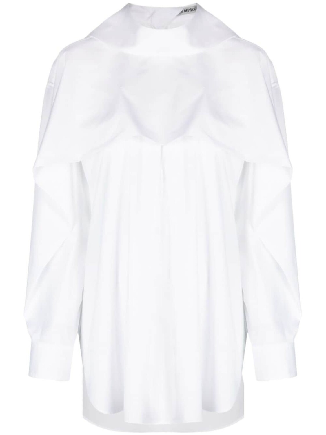 

Issey Miyake многослойная рубашка с длинными рукавами, белый