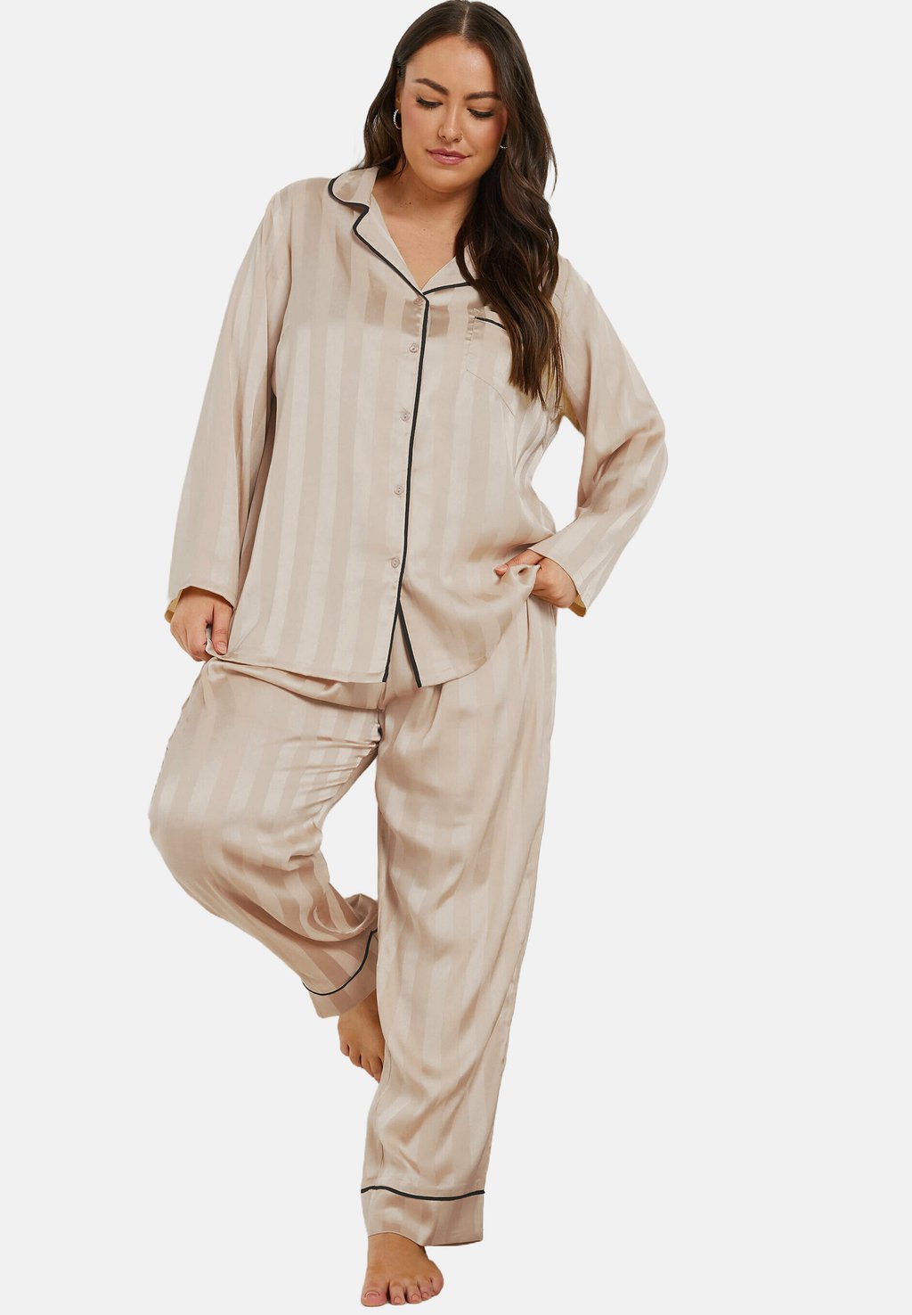 

Пижама STRIPE SET - Pyjama set Yours Clothing, золотой