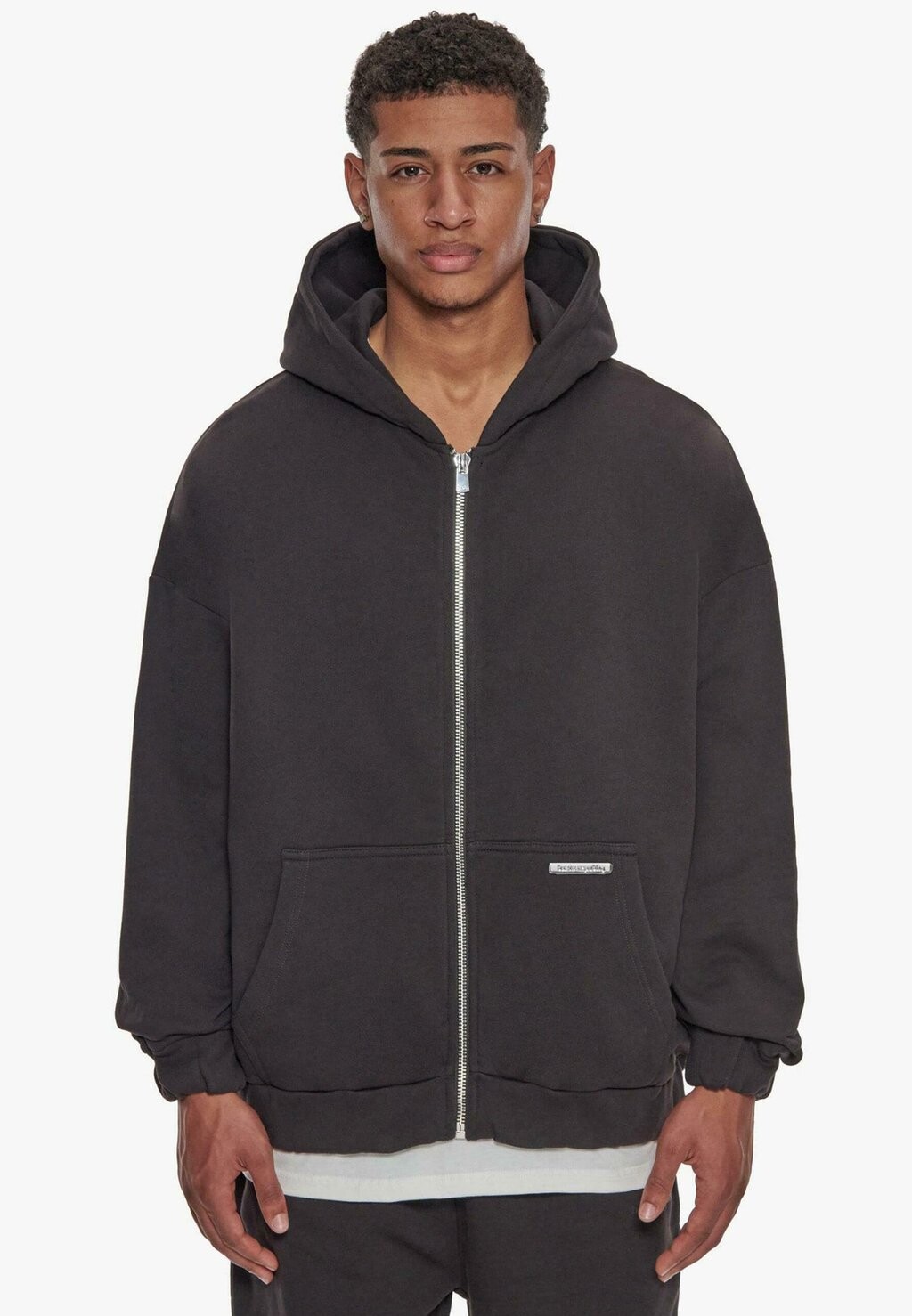 

Толстовка на молнии Super Heavy Blank Dropsize, цвет washedblack
