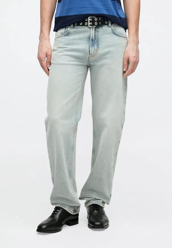 Брюки с карманами, джинсы свободного кроя Emporio Armani, Light Blue Denim — фото 3