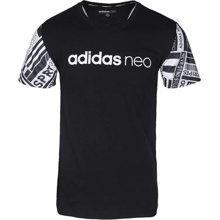 Футболка Adidas Neo с круглым вырезом черная