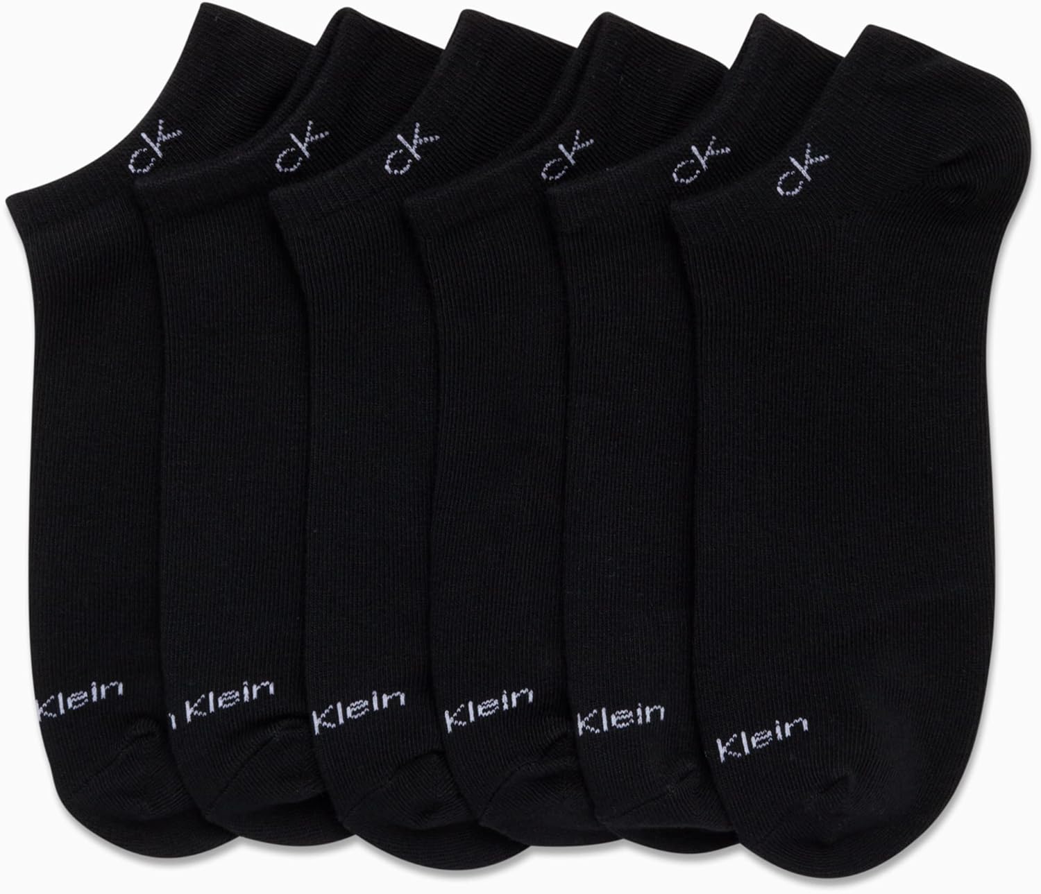 Мужские носки Calvin Klein - 12 шт., легкие, нескользящие, непромокаемые, для мужчин - спортивные носки-подкладки для обуви, Pure Black — фото 2