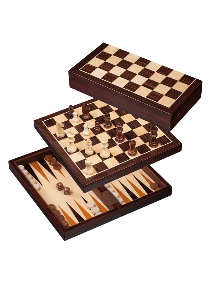 

2516 - Набор для игры в шахматы, нарды и шашки, дерево - для детей от 6 лет и старше