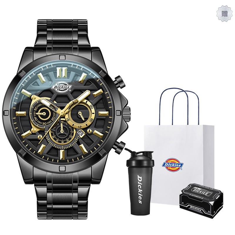 

Dickies Часы Wrist Watch Quartz Movement Steel Strap White Dial Unisex Festival Box, 230U60LYXCL-545ABDB-1GSY