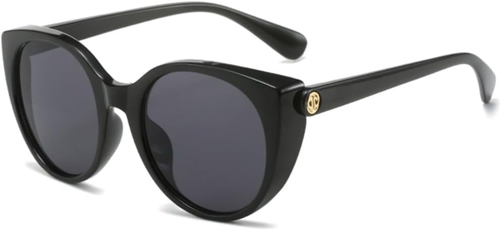 

Винтажные солнцезащитные очки «кошачий глаз» для женщин, круглые солнцезащитные очки с градиентным затемнением для мужчин, роскошные солнцезащитные очки с защитой от УФ-излучения UV400 TYUVIVO, Black Gray