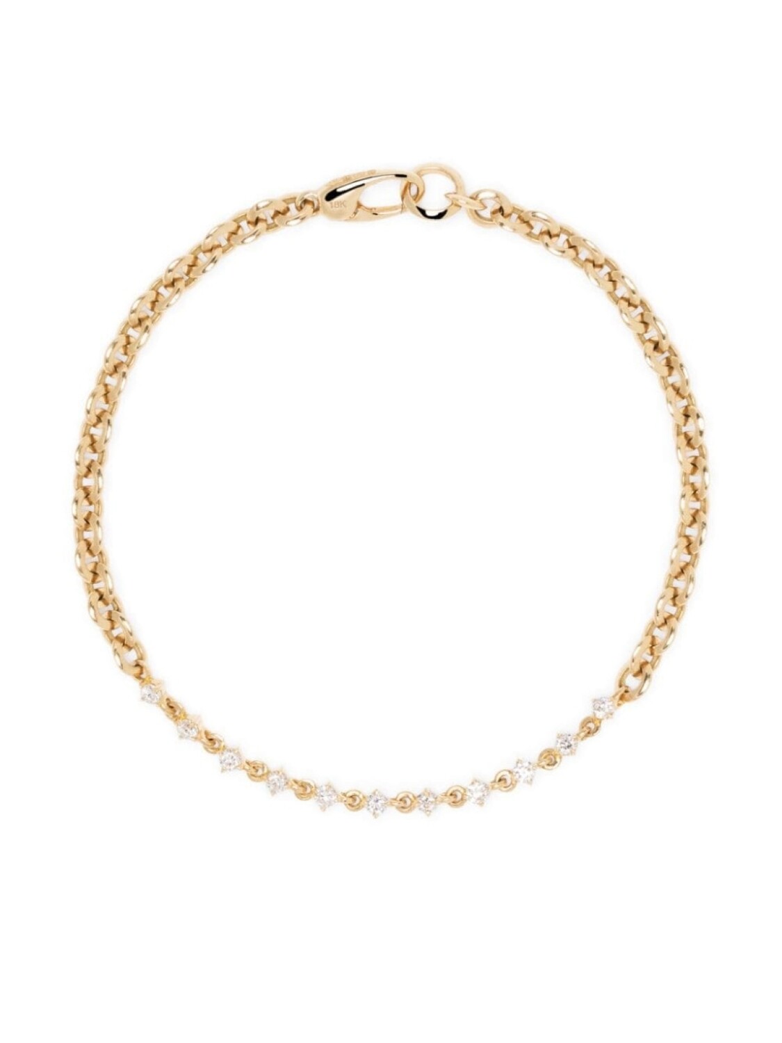 

Цепочный браслет Éclat из желтого золота с бриллиантами Lizzie Mandler Fine Jewelry, золотой