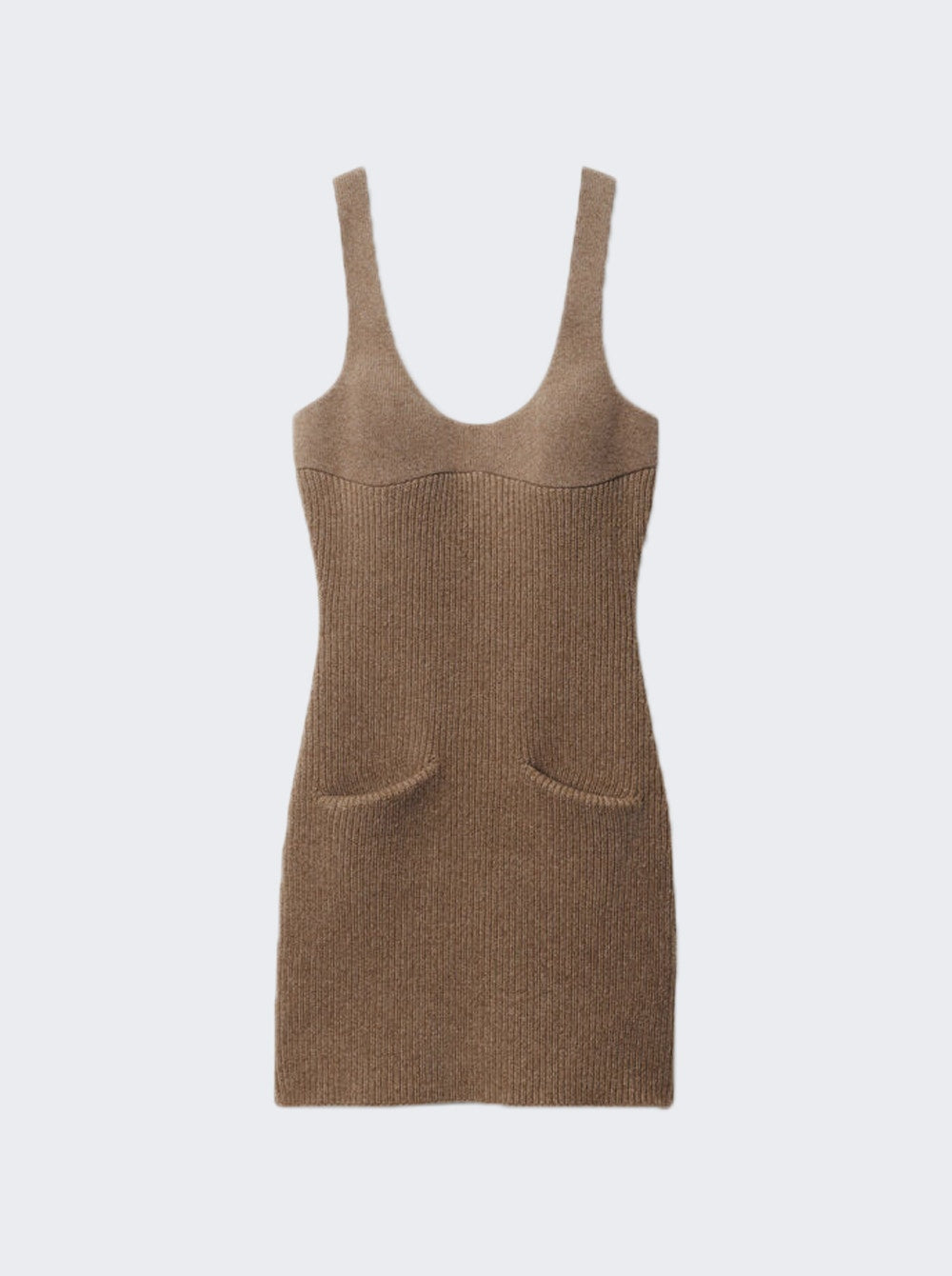 

Платье формованное alexanderwang, цвет dark oatmeal melange