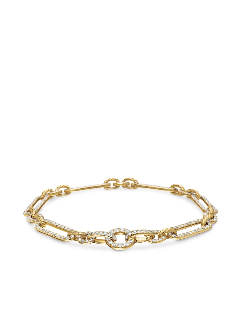 

Браслет Lexington из желтого золота с бриллиантами (6.5 мм) David Yurman, золотой