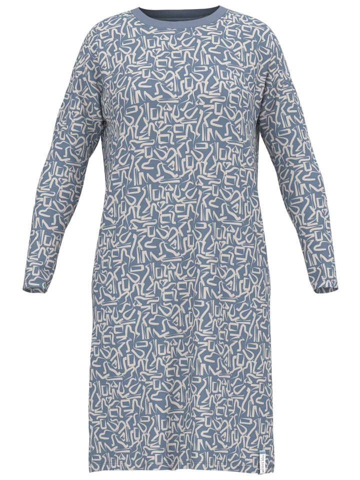 

Ночная рубашка Sitia в средне-синем цвете по всей поверхности Tom Tailor