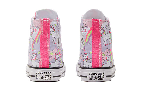 Кроссовки chuck taylor all star big unicorn pink/white/purple Converse, розовый — фото 4