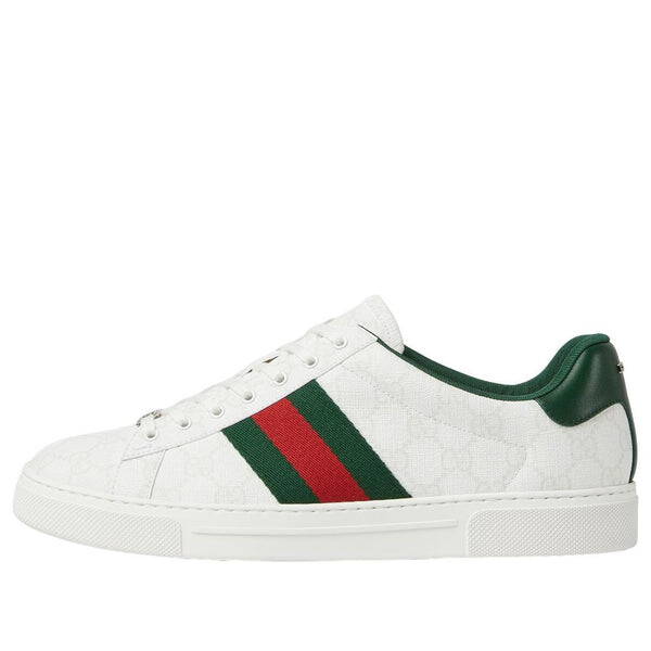 

Кроссовки ace canvas 'white monogram' Gucci, белый
