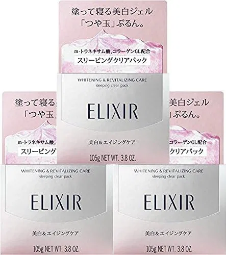 Маска для лица Elixir — Ночная отбеливающая увлажняющая, 105 г