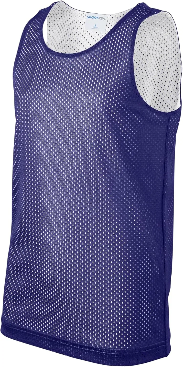 Детская майка SPORT-TEK, фиолетовый/белый — фото 4
