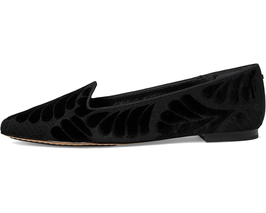 Туфли на плоской подошве Birdies The Sparrow Flat, цвет Black Velvet Embroidery — фото 4