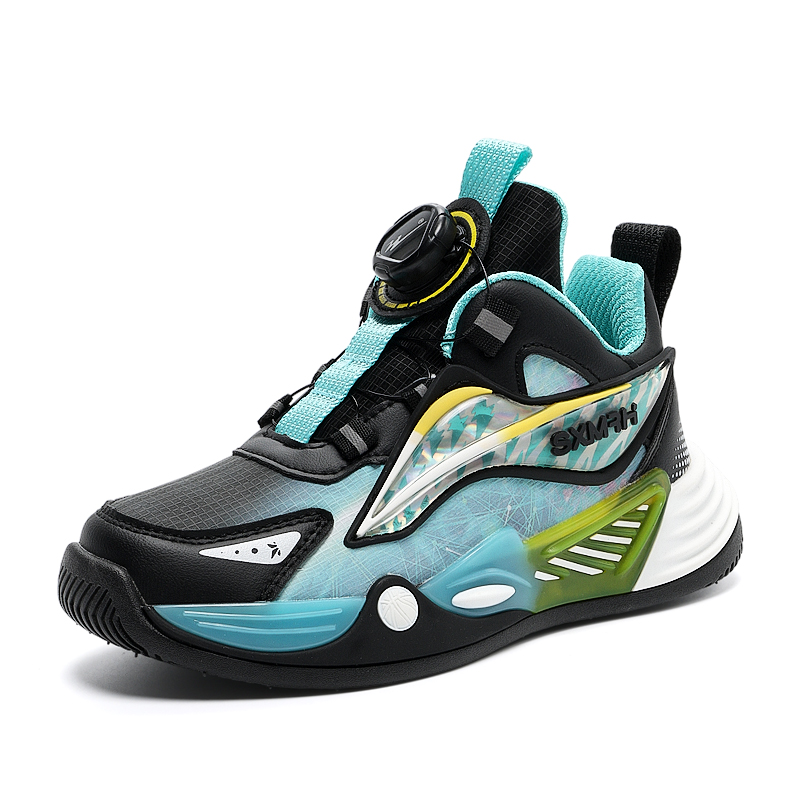 

Нескользящие, амортизирующие, износостойкие, упругие, дышащие беговые кроссовки для детей Binary, sx15329-1 черный синий[leather upper waterproof]