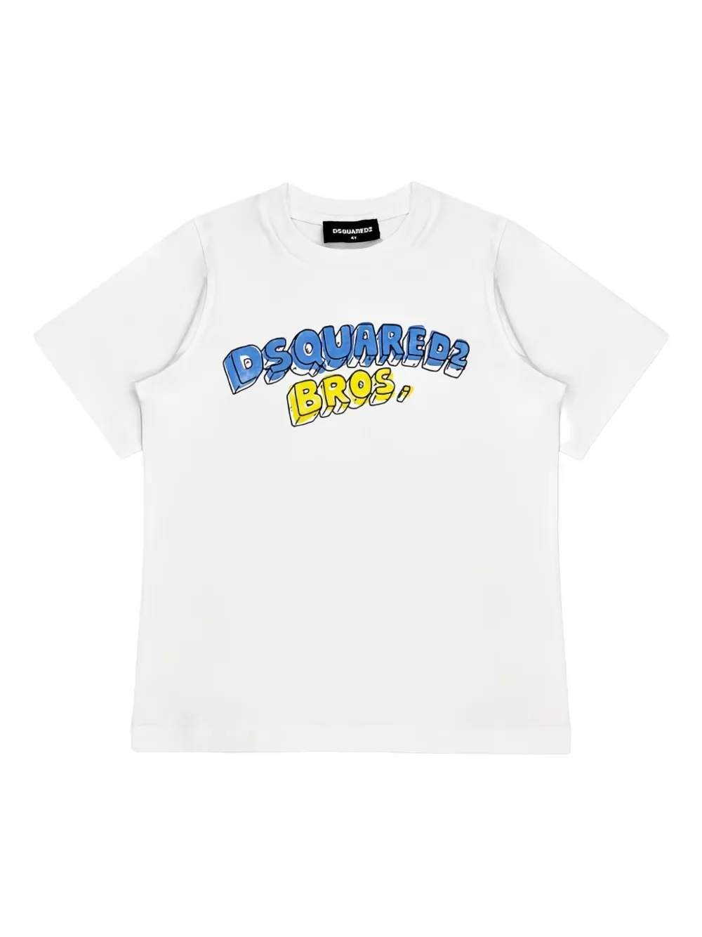 

Футболка с принтом логотипа DSQUARED2 KIDS, белый