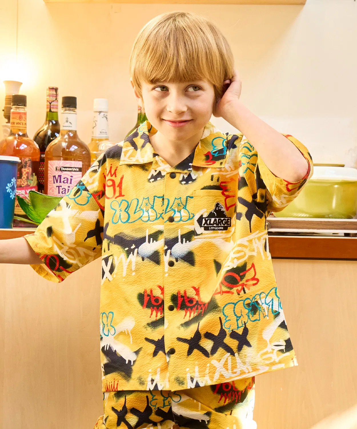 Детская рубашка XLARGE KIDS с коротким рукавом и принтом