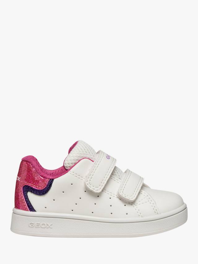

Baby Eclyper блестящие кроссовки на каблуке Geox, White/Fuchsia