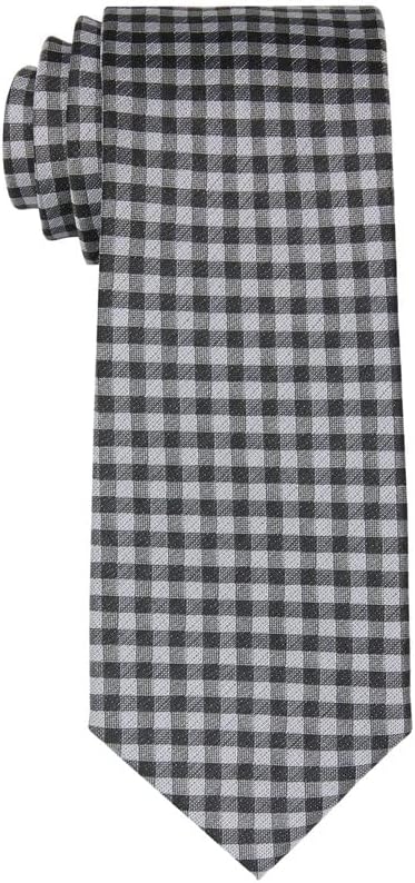 

Мужской галстук Calvin Klein Slim в клетку Gingham, Grey